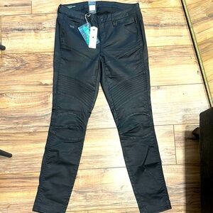 G-Star Raw Rinsed Black Denim Custom mid skinny Jeans. Super stretch, size 30x32
